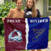 Colorado Avalanche vs St. Louis Blues House Divided Flag, NHL House Divided Flag