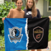 Dallas Mavericks vs Cleveland Cavaliers House Divided Flag, NBA House Divided Flag