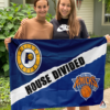 Indiana Pacers vs New York Knicks House Divided Flag, NBA House Divided Flag