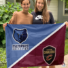 Memphis Grizzlies vs Cleveland Cavaliers House Divided Flag, NBA House Divided Flag