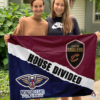 New Orleans Pelicans vs Cleveland Cavaliers House Divided Flag, NBA House Divided Flag