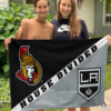 Ottawa Senators vs Los Angeles Kings House Divided Flag, NHL House Divided Flag