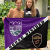 Sacramento Kings vs Cleveland Cavaliers House Divided Flag, NBA House Divided Flag