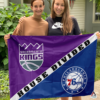 Sacramento Kings vs Philadelphia 76ers House Divided Flag, NBA House Divided Flag