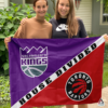 Sacramento Kings vs Toronto Raptors House Divided Flag, NBA House Divided Flag