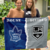 Toronto Maple Leafs vs Los Angeles Kings House Divided Flag, NHL House Divided Flag