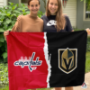 Washington Capitals vs Vegas Golden Knights House Divided Flag, NHL House Divided Flag