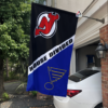 New Jersey Devils vs St. Louis Blues House Divided Flag, NHL House Divided Flag