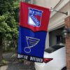 New York Rangers vs St. Louis Blues House Divided Flag, NHL House Divided Flag