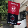 Atlanta Hawks vs Toronto Raptors House Divided Flag, NBA House Divided Flag