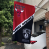 Chicago Bulls vs Brooklyn Nets House Divided Flag, NBA House Divided Flag