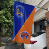 Golden State Warriors vs New York Knicks House Divided Flag, NBA House Divided Flag