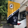 Indiana Pacers vs Brooklyn Nets House Divided Flag, NBA House Divided Flag