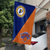 Indiana Pacers vs New York Knicks House Divided Flag, NBA House Divided Flag