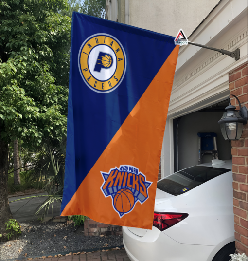 Pacers vs Knicks House Divided Flag, NBA House Divided Flag