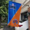 LA Clippers vs New York Knicks House Divided Flag, NBA House Divided Flag