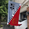 Los Angeles Kings vs Calgary Flames House Divided Flag, NHL House Divided Flag