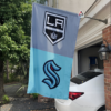 Los Angeles Kings vs Seattle Kraken House Divided Flag, NHL House Divided Flag