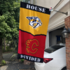 Nashville Predators vs Calgary Flames House Divided Flag, NHL House Divided Flag