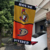 Ottawa Senators vs Anaheim Ducks House Divided Flag, NHL House Divided Flag