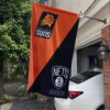 Phoenix Suns vs Brooklyn Nets House Divided Flag, NBA House Divided Flag