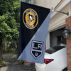 Pittsburgh Penguins vs Los Angeles Kings House Divided Flag, NHL House Divided Flag