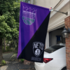 Sacramento Kings vs Brooklyn Nets House Divided Flag, NBA House Divided Flag