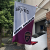 San Antonio Spurs vs Cleveland Cavaliers House Divided Flag, NBA House Divided Flag