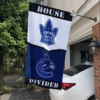 Toronto Maple Leafs vs Vancouver Canucks House Divided Flag, NHL House Divided Flag