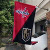 Washington Capitals vs Vegas Golden Knights House Divided Flag, NHL House Divided Flag