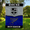 Los Angeles Kings vs St. Louis Blues House Divided Flag, NHL House Divided Flag