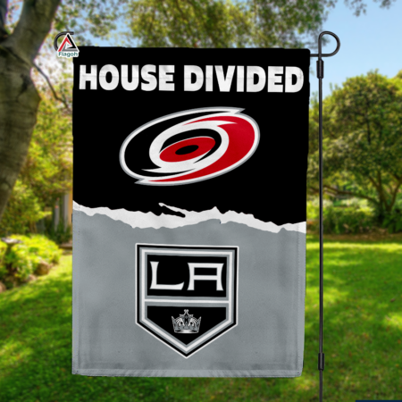 Hurricanes vs Kings House Divided Flag, NHL House Divided Flag