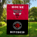 Bulls vs Raptors House Divided Flag, NBA House Divided Flag