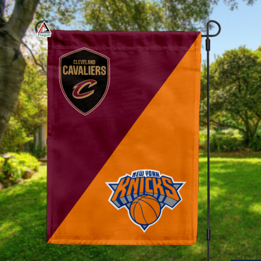 Cavaliers vs Knicks House Divided Flag, NBA House Divided Flag