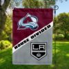 Colorado Avalanche vs Los Angeles Kings House Divided Flag, NHL House Divided Flag