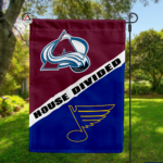 Avalanche vs Blues House Divided Flag, NHL House Divided Flag