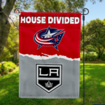 Blue Jackets vs Kings House Divided Flag, NHL House Divided Flag