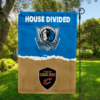 Dallas Mavericks vs Cleveland Cavaliers House Divided Flag, NBA House Divided Flag