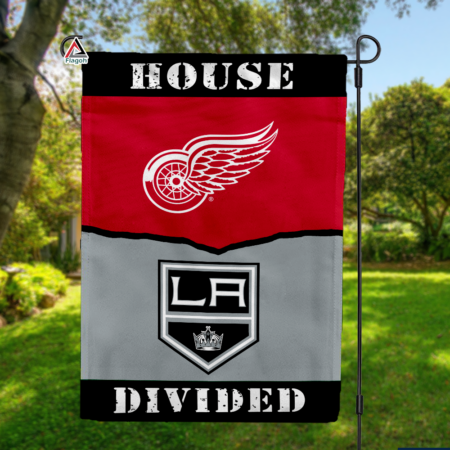 Red Wings vs Kings House Divided Flag, NHL House Divided Flag