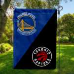 Warriors vs Raptors House Divided Flag, NBA House Divided Flag