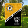 Indiana Pacers vs Brooklyn Nets House Divided Flag, NBA House Divided Flag