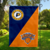 Indiana Pacers vs New York Knicks House Divided Flag, NBA House Divided Flag