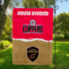 LA Clippers vs Cleveland Cavaliers House Divided Flag, NBA House Divided Flag