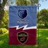 Memphis Grizzlies vs Cleveland Cavaliers House Divided Flag, NBA House Divided Flag