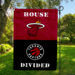 Heat vs Raptors House Divided Flag, NBA House Divided Flag