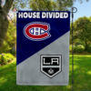 Montreal Canadiens vs Los Angeles Kings House Divided Flag, NHL House Divided Flag