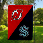 Devils vs Kraken House Divided Flag, NHL House Divided Flag