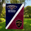 New Orleans Pelicans vs Cleveland Cavaliers House Divided Flag, NBA House Divided Flag