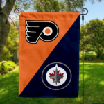 Flyers vs Jets House Divided Flag, NHL House Divided Flag