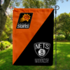 Phoenix Suns vs Brooklyn Nets House Divided Flag, NBA House Divided Flag